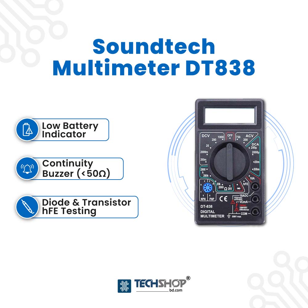 Soundtech Multimeter DT838